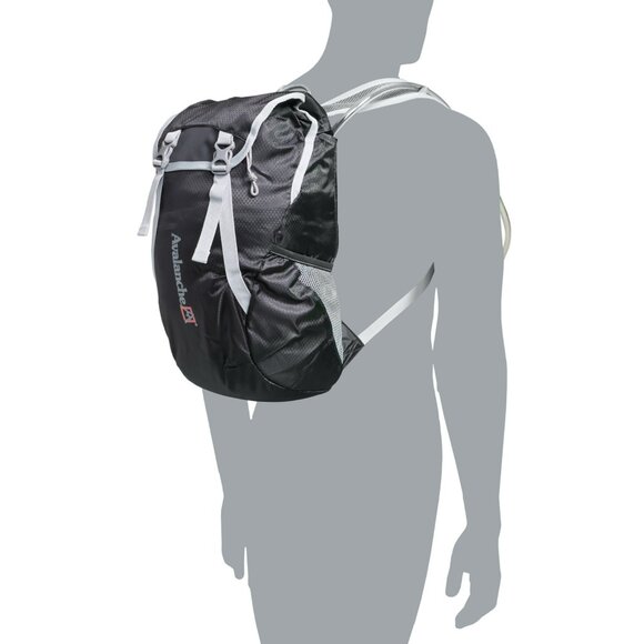 Unisex Avalanche Hydration Pack - 101 oz. Reservoir, Black-Grey - Picture 2 of 4
